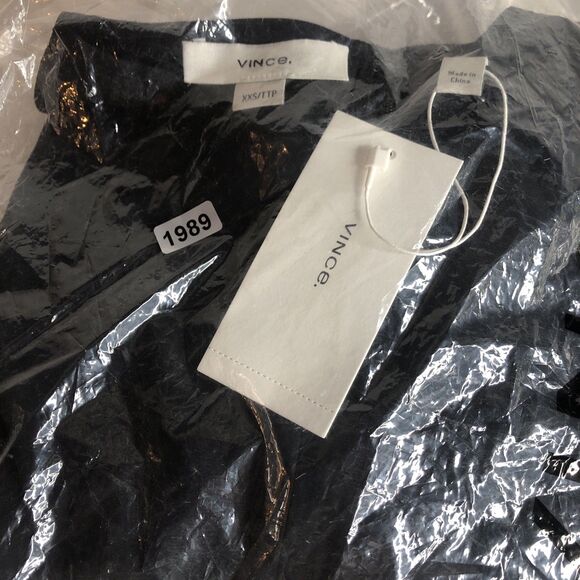 Vince Women's Twist Knot Puff SLV Blouse Twist Knot Puff Sleeve Blouse XXS NWT - Picture 14 of 16